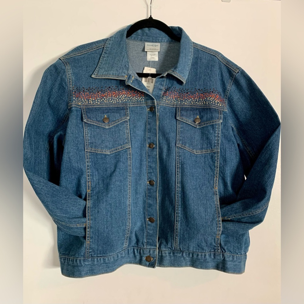 🌻012 NWT embellished Jean Jacket